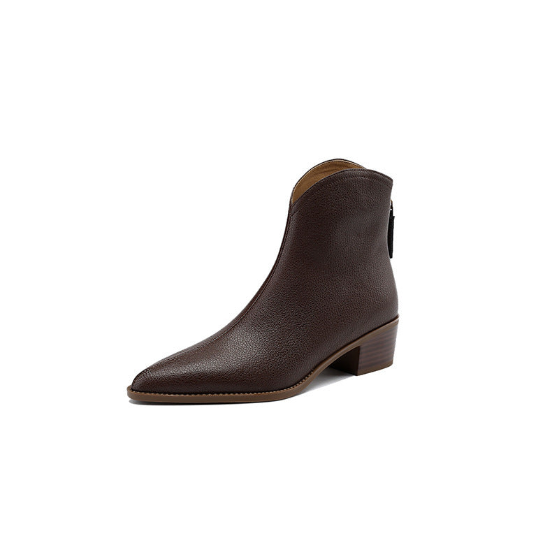 Oliver & Gracie | Simple Solid Ankle Boots