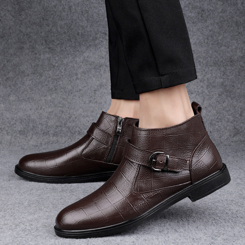 Oliver & Gracie | Low-Heel Leather Boots