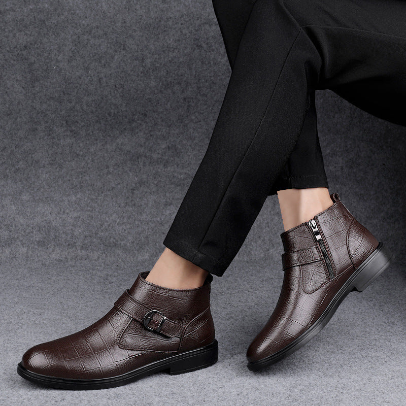 Oliver & Gracie | Low-Heel Leather Boots