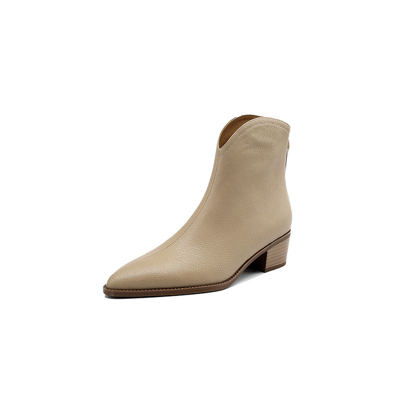 Oliver & Gracie | Simple Solid Ankle Boots